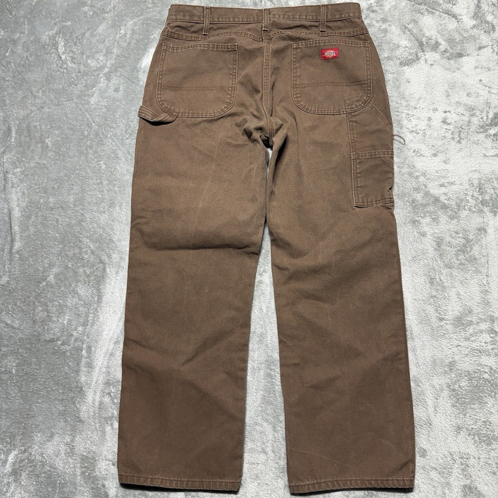 Dickies Men's Relaxed Fit Utility Carpenter Work Pants Brown Size 36x30